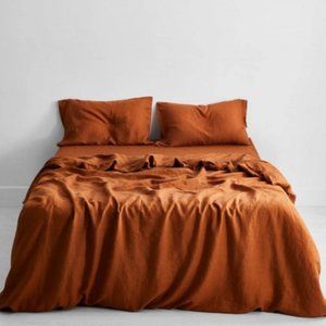 3 Pcs Set - Rust/Terracotta/Cinnamon Boho Duvet Cover